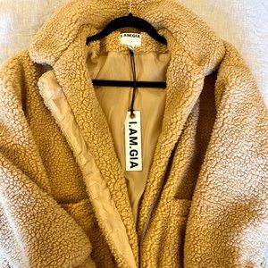 I.AM.GIA Teddy Pixie Coat Caramel